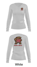 UMD ROTC 91721941 Women's Long Sleeve V-neck Shirt - 11