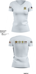 American Legion CSM Gary W Crisp Post 289. Clarksville,TN 56058352 Women's Short Sleeve V-neck Shirt - 100