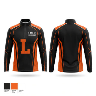 Quarter Zip Jacket, Leslie Blackhawks, Wrestling, Teamtime, Team time, sublimation, custom sports apparel, team uniforms, spirit wear, spiritwear, sports uniforms, custom shirts, team store, custom team store, fundraiser sports, apparel fundraiser