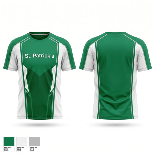 Football Jersey, St.Patrick’s, Men's Basketball, Teamtime, Team time, sublimation, custom sports apparel, team uniforms, spirit wear, spiritwear, sports uniforms, custom shirts, team store, custom team store, fundraiser sports, apparel fundraiser
