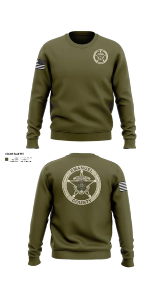 Crew Neck Sweatshirt, Emanuel County SRT, Police, Teamtime, Team time, sublimation, custom sports apparel, team uniforms, spirit wear, spiritwear, sports uniforms, custom shirts, team store, custom team store, fundraiser sports, apparel fundraiser