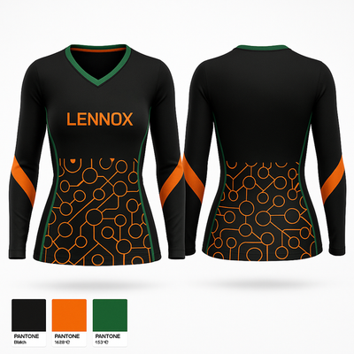Lennox 19363314 Women's Long Sleeve V-neck Shirt - 1