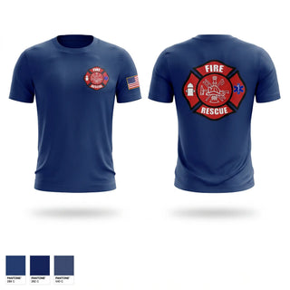 Short Sleeve Performance Shirt, Central Lamar Fire & Rescue, Fire Department, Teamtime, Team time, sublimation, custom sports apparel, team uniforms, spirit wear, spiritwear, sports uniforms, custom shirts, team store, custom team store, fundraiser sports, apparel fundraiser
