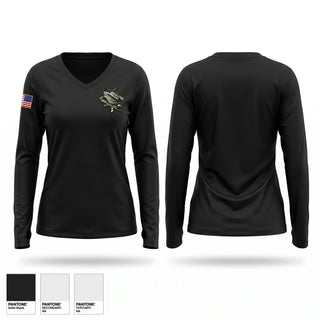 Womens Long Sleeve Vneck Shirt, ROANOKE SRT, Police, Teamtime, Team time, sublimation, custom sports apparel, team uniforms, spirit wear, spiritwear, sports uniforms, custom shirts, team store, custom team store, fundraiser sports, apparel fundraiser