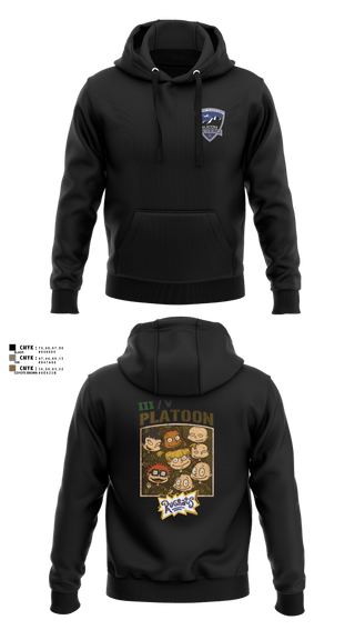 Hoodie, 2-10 AHB Knighthawks, Army, Teamtime, Team time, sublimation, custom sports apparel, team uniforms, spirit wear, spiritwear, sports uniforms, custom shirts, team store, custom team store, fundraiser sports, apparel fundraiser