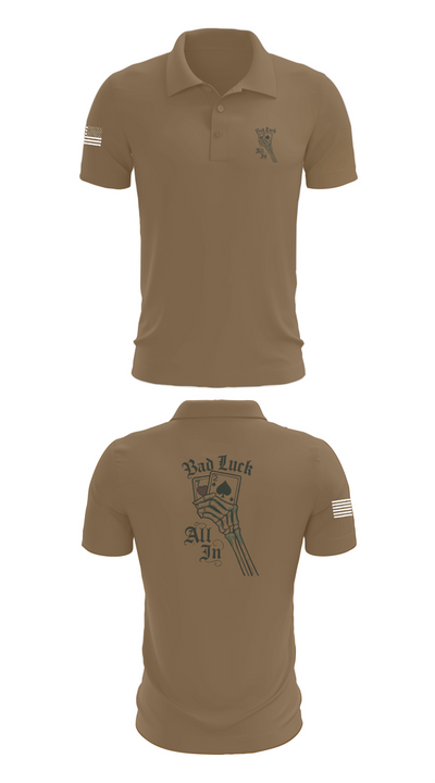 4th plt bad luck 18253345 Short Sleeve Performance Polo - 7