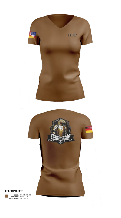 PLXP PLT Pangolins 58795732 Women's Short Sleeve V-neck Shirt - 31