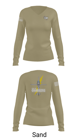 Womens Long Sleeve Vneck Shirt, HSC-26, Navy, Teamtime, Team time, sublimation, custom sports apparel, team uniforms, spirit wear, spiritwear, sports uniforms, custom shirts, team store, custom team store, fundraiser sports, apparel fundraiser
