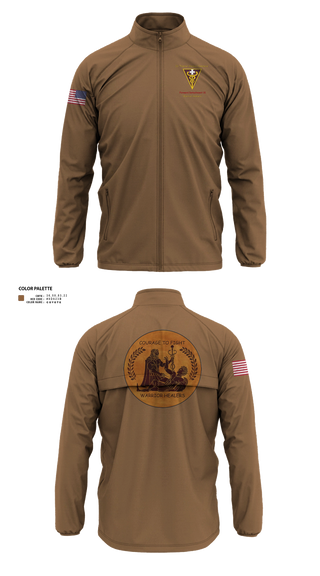 Windbreaker without hood, 3D Theater Medical Command (Forward) Detachment 31, Army, Teamtime, Team time, sublimation, custom sports apparel, team uniforms, spirit wear, spiritwear, sports uniforms, custom shirts, team store, custom team store, fundraiser sports, apparel fundraiser