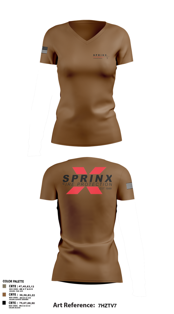 Womens Short Sleeve Vneck Shirt, SPRINX FIRE PROTECTION, , Teamtime, Team time, sublimation, custom sports apparel, team uniforms, spirit wear, spiritwear, sports uniforms, custom shirts, team store, custom team store, fundraiser sports, apparel fundraiser
