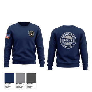 Crew Neck Sweatshirt, Swansboro police cadets, Police, Teamtime, Team time, sublimation, custom sports apparel, team uniforms, spirit wear, spiritwear, sports uniforms, custom shirts, team store, custom team store, fundraiser sports, apparel fundraiser