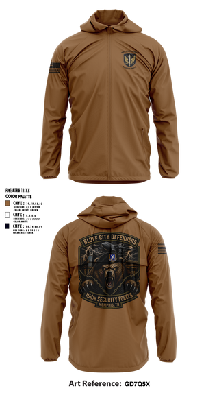 Windbreaker, 164th security forces, Air Force, Teamtime, Team time, sublimation, custom sports apparel, team uniforms, spirit wear, spiritwear, sports uniforms, custom shirts, team store, custom team store, fundraiser sports, apparel fundraiser