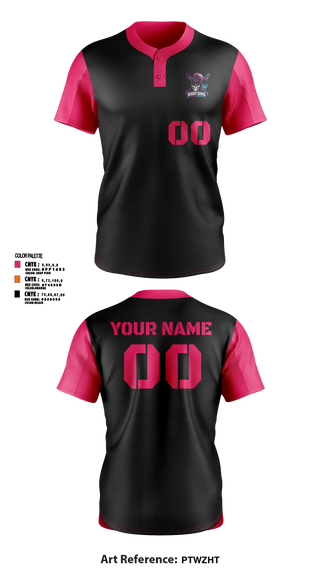 Two Button Softball Jersey, Dugout divas, Softball, Teamtime, Team time, sublimation, custom sports apparel, team uniforms, spirit wear, spiritwear, sports uniforms, custom shirts, team store, custom team store, fundraiser sports, apparel fundraiser