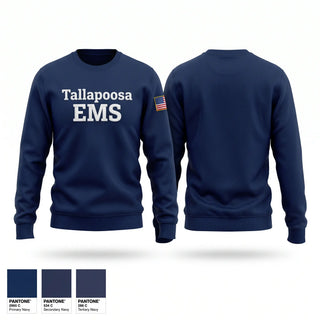Crew Neck Sweatshirt, Tallapoosa EMS, EMS/EMT, Teamtime, Team time, sublimation, custom sports apparel, team uniforms, spirit wear, spiritwear, sports uniforms, custom shirts, team store, custom team store, fundraiser sports, apparel fundraiser
