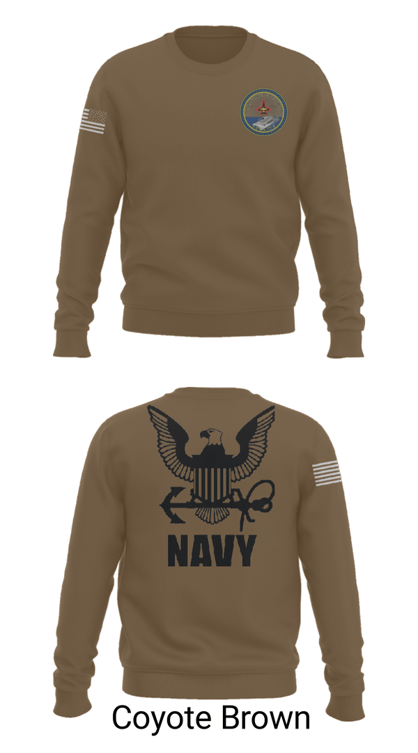 Crew Neck Sweatshirt, Cvn 77 IM-5, Navy, Teamtime, Team time, sublimation, custom sports apparel, team uniforms, spirit wear, spiritwear, sports uniforms, custom shirts, team store, custom team store, fundraiser sports, apparel fundraiser