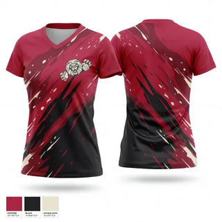 Womens Short Sleeve Vneck Shirt, Stateline pride volleyball club, Women's Volleyball, Teamtime, Team time, sublimation, custom sports apparel, team uniforms, spirit wear, spiritwear, sports uniforms, custom shirts, team store, custom team store, fundraiser sports, apparel fundraiser