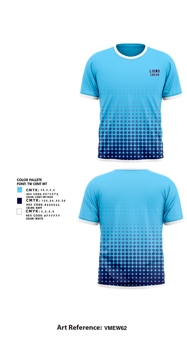 Short Sleeve Performance Shirt, Lions, Cheer, Teamtime, Team time, sublimation, custom sports apparel, team uniforms, spirit wear, spiritwear, sports uniforms, custom shirts, team store, custom team store, fundraiser sports, apparel fundraiser