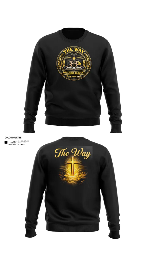 Crew Neck Sweatshirt, The Way, Wrestling, Teamtime, Team time, sublimation, custom sports apparel, team uniforms, spirit wear, spiritwear, sports uniforms, custom shirts, team store, custom team store, fundraiser sports, apparel fundraiser