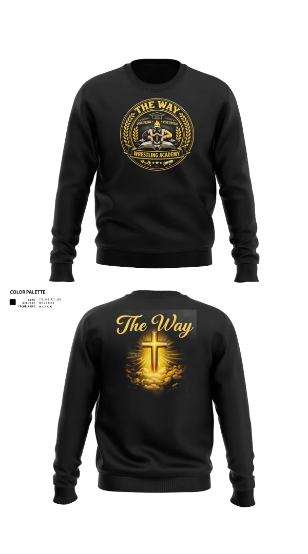 Crew Neck Sweatshirt, The Way, Wrestling, Teamtime, Team time, sublimation, custom sports apparel, team uniforms, spirit wear, spiritwear, sports uniforms, custom shirts, team store, custom team store, fundraiser sports, apparel fundraiser