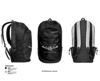 Gear Bag, Westerville Central Swimming & Diving, Swimming, Teamtime, Team time, sublimation, custom sports apparel, team uniforms, spirit wear, spiritwear, sports uniforms, custom shirts, team store, custom team store, fundraiser sports, apparel fundraiser