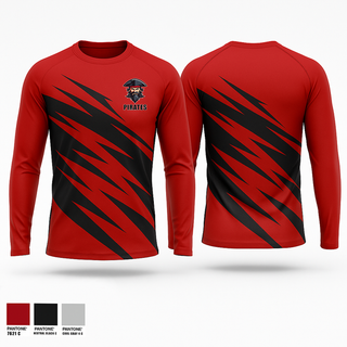 Long Sleeve Performance Shirt, Pitates, , Teamtime, Team time, sublimation, custom sports apparel, team uniforms, spirit wear, spiritwear, sports uniforms, custom shirts, team store, custom team store, fundraiser sports, apparel fundraiser