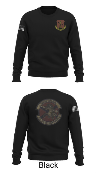 Crew Neck Sweatshirt, 125th Tactical Aircraft Maintenance SQ, , Teamtime, Team time, sublimation, custom sports apparel, team uniforms, spirit wear, spiritwear, sports uniforms, custom shirts, team store, custom team store, fundraiser sports, apparel fundraiser
