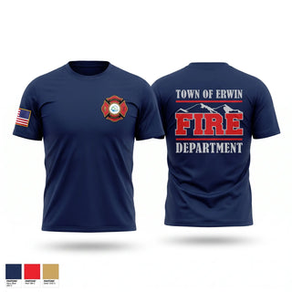 Short Sleeve Performance Shirt, Town of Erwin Fire Department, Fire Department, Teamtime, Team time, sublimation, custom sports apparel, team uniforms, spirit wear, spiritwear, sports uniforms, custom shirts, team store, custom team store, fundraiser sports, apparel fundraiser