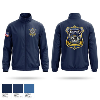 Windbreaker, Amesbury Patrol & Superior Officer's Union, Police, Teamtime, Team time, sublimation, custom sports apparel, team uniforms, spirit wear, spiritwear, sports uniforms, custom shirts, team store, custom team store, fundraiser sports, apparel fundraiser