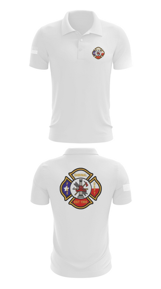 Short Sleeve Performance Polo, Sabinal Volunteer Fire Department, Fire Department, Teamtime, Team time, sublimation, custom sports apparel, team uniforms, spirit wear, spiritwear, sports uniforms, custom shirts, team store, custom team store, fundraiser sports, apparel fundraiser