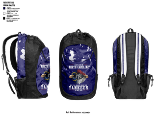 Gear Bag, New York Yankees, Baseball, Teamtime, Team time, sublimation, custom sports apparel, team uniforms, spirit wear, spiritwear, sports uniforms, custom shirts, team store, custom team store, fundraiser sports, apparel fundraiser