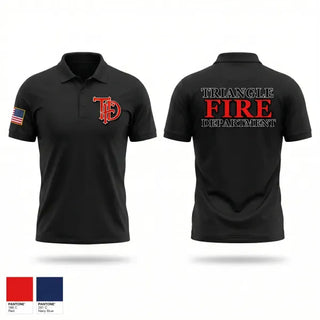Short Sleeve Performance Polo, Triangle Fire Department, Fire Department, Teamtime, Team time, sublimation, custom sports apparel, team uniforms, spirit wear, spiritwear, sports uniforms, custom shirts, team store, custom team store, fundraiser sports, apparel fundraiser
