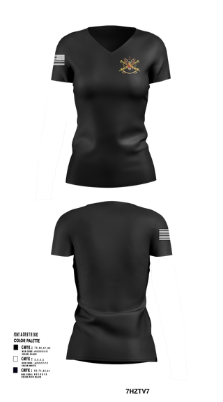 Womens Short Sleeve Vneck Shirt, 1128th Forward Support Company, , Teamtime, Team time, sublimation, custom sports apparel, team uniforms, spirit wear, spiritwear, sports uniforms, custom shirts, team store, custom team store, fundraiser sports, apparel fundraiser