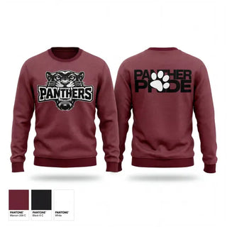 Crew Neck Sweatshirt, Merryville Panthers, Softball, Teamtime, Team time, sublimation, custom sports apparel, team uniforms, spirit wear, spiritwear, sports uniforms, custom shirts, team store, custom team store, fundraiser sports, apparel fundraiser