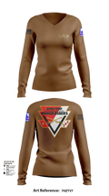 A Troop, 1st squadron-299th Calvary Regiment 70291790 Women's Long Sleeve V-neck Shirt - 102