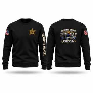 Crew Neck Sweatshirt, Lowndes county sheriff department, Police, Teamtime, Team time, sublimation, custom sports apparel, team uniforms, spirit wear, spiritwear, sports uniforms, custom shirts, team store, custom team store, fundraiser sports, apparel fundraiser