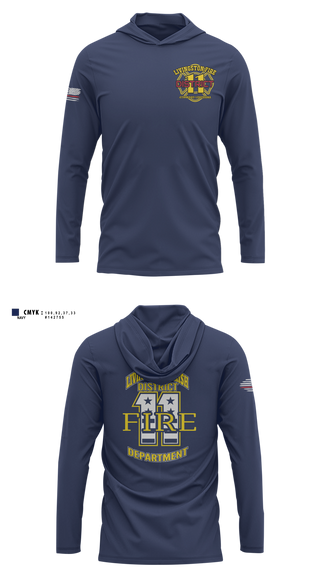 Long Sleeve Performance Shirt with hood, Shadow Scouts, Fire Department, Teamtime, Team time, sublimation, custom sports apparel, team uniforms, spirit wear, spiritwear, sports uniforms, custom shirts, team store, custom team store, fundraiser sports, apparel fundraiser