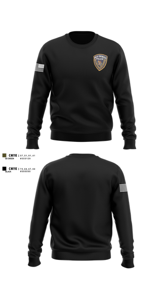 Crew Neck Sweatshirt, Ohkay Owingeh police, Police, Teamtime, Team time, sublimation, custom sports apparel, team uniforms, spirit wear, spiritwear, sports uniforms, custom shirts, team store, custom team store, fundraiser sports, apparel fundraiser