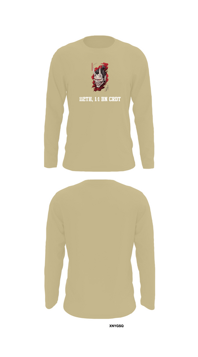 112th, 1/1 BN CRDT 19582480 Long Sleeve Performance Shirt 92