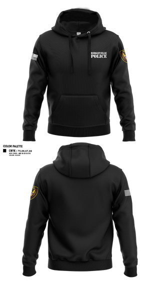 Hoodie, Ridgeville Police, Police, Teamtime, Team time, sublimation, custom sports apparel, team uniforms, spirit wear, spiritwear, sports uniforms, custom shirts, team store, custom team store, fundraiser sports, apparel fundraiser