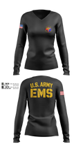U.S. ARMY EMS 80639766 Women's Long Sleeve V-neck Shirt - 6