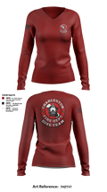 Charleston Fire Dept Dive Team 94862858 Women's Long Sleeve V-neck Shirt - 1