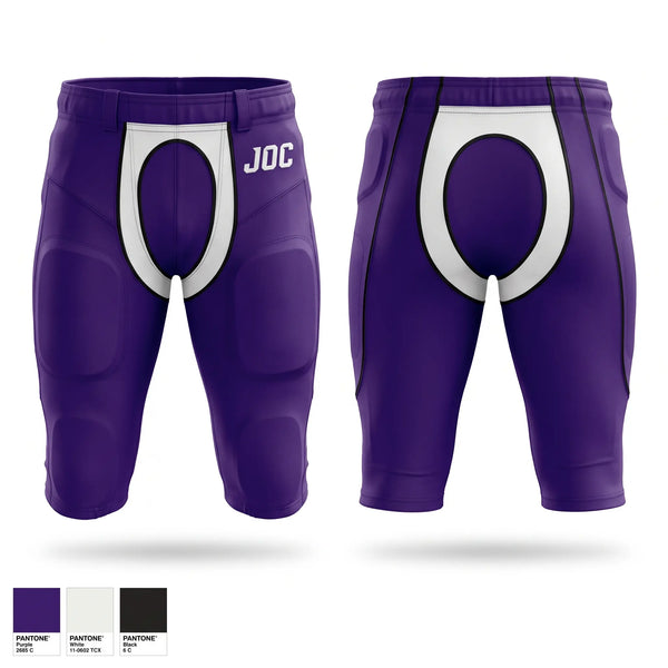 Integrated Football Pants, JOC, , Teamtime, Team time, sublimation, custom sports apparel, team uniforms, spirit wear, spiritwear, sports uniforms, custom shirts, team store, custom team store, fundraiser sports, apparel fundraiser