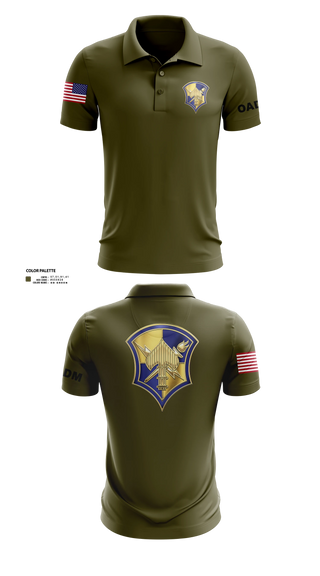 Short Sleeve Performance Polo, AOSD, Army, Teamtime, Team time, sublimation, custom sports apparel, team uniforms, spirit wear, spiritwear, sports uniforms, custom shirts, team store, custom team store, fundraiser sports, apparel fundraiser