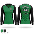 South bay Hulks Women's Long Sleeve V-neck Shirt - 1