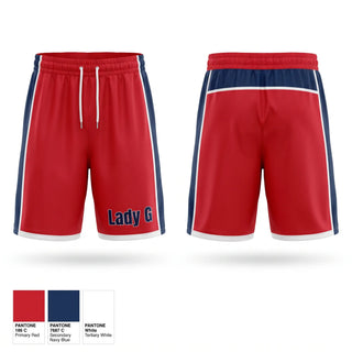 Athletic Shorts With Pockets, Lady G, Softball, Teamtime, Team time, sublimation, custom sports apparel, team uniforms, spirit wear, spiritwear, sports uniforms, custom shirts, team store, custom team store, fundraiser sports, apparel fundraiser