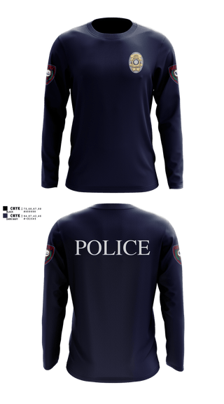 Long Sleeve Performance Shirt, LACY LAKEVIEW POLICE, Police, Teamtime, Team time, sublimation, custom sports apparel, team uniforms, spirit wear, spiritwear, sports uniforms, custom shirts, team store, custom team store, fundraiser sports, apparel fundraiser