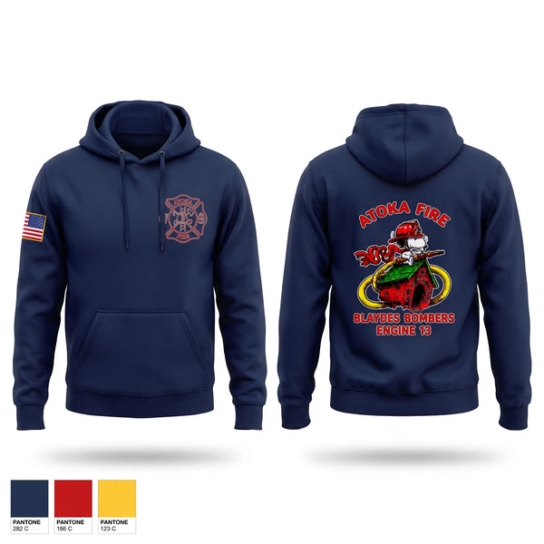 Hoodie, Atoka Fire, Fire Department, Teamtime, Team time, sublimation, custom sports apparel, team uniforms, spirit wear, spiritwear, sports uniforms, custom shirts, team store, custom team store, fundraiser sports, apparel fundraiser