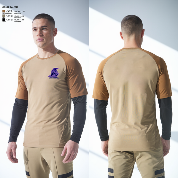 Short Sleeve Performance Shirt, Los Angeles, Baseball, Teamtime, Team time, sublimation, custom sports apparel, team uniforms, spirit wear, spiritwear, sports uniforms, custom shirts, team store, custom team store, fundraiser sports, apparel fundraiser