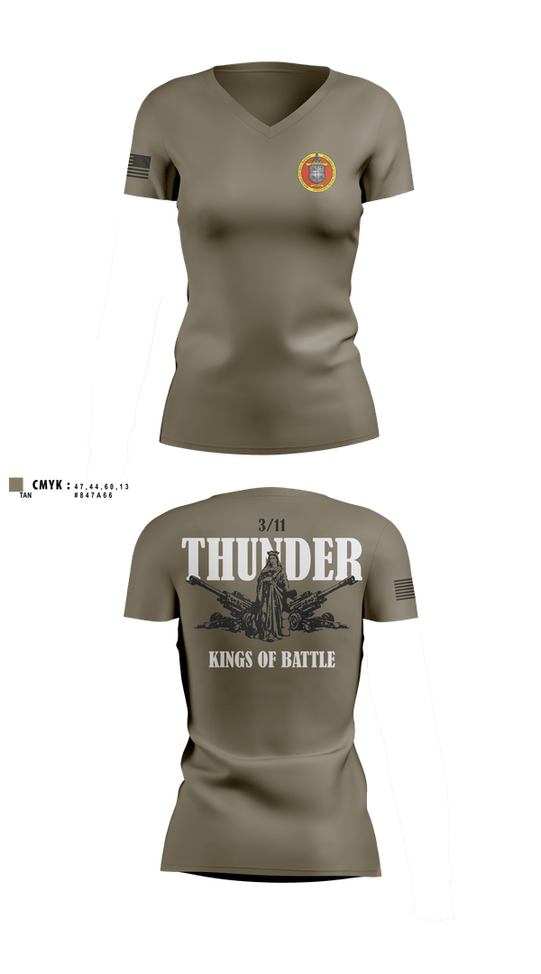 Womens Short Sleeve Vneck Shirt, 3 Bn 11th Mar, Marines, Teamtime, Team time, sublimation, custom sports apparel, team uniforms, spirit wear, spiritwear, sports uniforms, custom shirts, team store, custom team store, fundraiser sports, apparel fundraiser