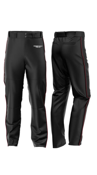 Baseball Pants, Piedmont Hills Pirates, Baseball, Teamtime, Team time, sublimation, custom sports apparel, team uniforms, spirit wear, spiritwear, sports uniforms, custom shirts, team store, custom team store, fundraiser sports, apparel fundraiser